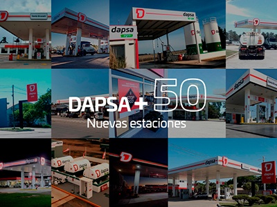DAPSA embanderó sus primeras 50 Estaciones de Servicio